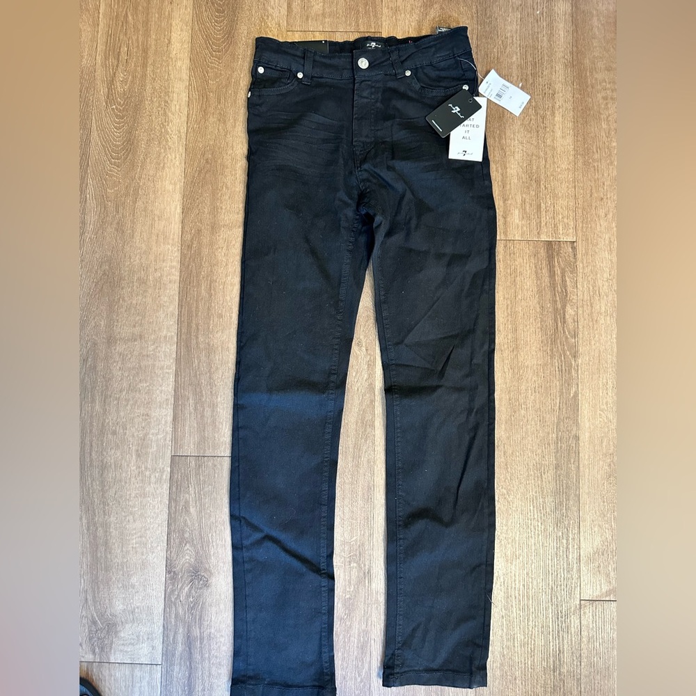 7 For All Mankind Boys Black Jeans